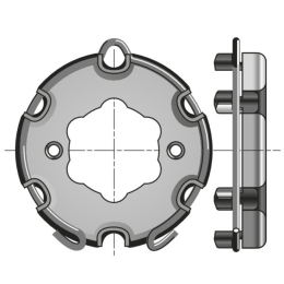 Support moteur Ø50 mm pour volet bloc-baie Kommerling