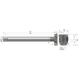 Moteur de porte de garage enroulable filaire Somfy RDO 50 CSI 25 Nm / 17 trs