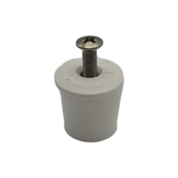 Butée de lame finale cylindrique, longueur 20 mm, blanc
