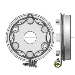 Support moteur LT60 Somfy avec entraxe 44 mm