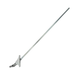 Sortie de caisson double cardan, tige 6P7 long. 160 mm, pour manivelle Ø15, blanc