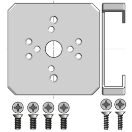 Support pour moteur Ø40 mm pour caisson Modulo, CVR