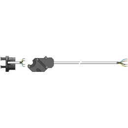 Câble pour moteur de volet roulant Somfy filaire CSI 4 fils, longueur 5 mètres - blanc