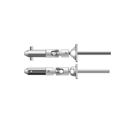 Sortie de caisson pour manivelle débrochable, tige 6P7 long. 260 mm