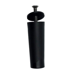 Butée de lame finale cylindrique, longueur 60 mm, noir