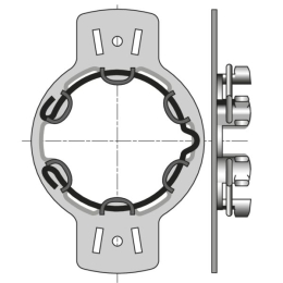 Support moteur Ø50 mm pour caisson Veka, Kommerling, Polyrens