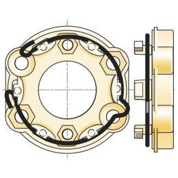 Kit support universel pour moteur Ø50 et Ø60, couple max 85 Nm