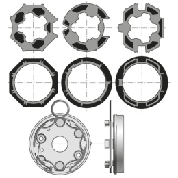 Kit accessoires supports et adaptations pour coffre tunnel traditionnel