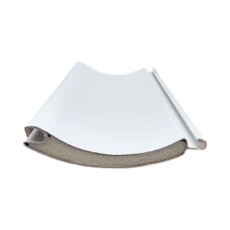 Lame volet roulant aluminium 50 mm, non ajourée, coloris blanc