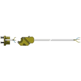 Câble pour moteur de volet roulant Somfy radio RTS CSI 3 fils, longueur 2,5 mètres - blanc