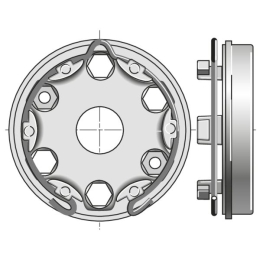 Support moteur Ø50/60 mm avec anneau réf 9206033