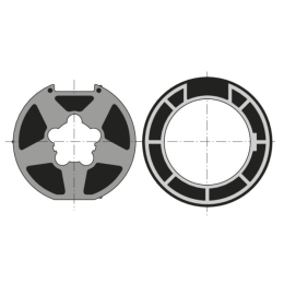 Roue et couronne pour moteur Ø60 sur tube Ø89 mm (Deprat F-5039)