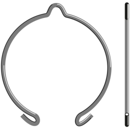 Clip de maintien pour moteur Ø50 mm avec tête étoile