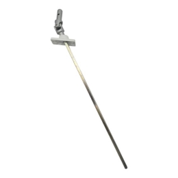 Sortie de caisson rallongé, tige carré de 6 long. 300 mm, pour manivelle Ø15, blanc