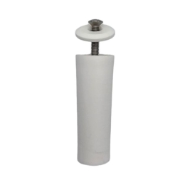 Butée de lame finale cylindrique, longueur 60 mm, blanc