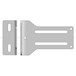 Support de moteur Ø50 mm, plaque zinguée