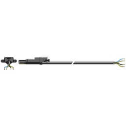 Câble pour moteur de volet roulant Somfy filaire 4 fils, longueur 2,5 mètres - noir