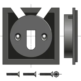 Support pour moteur Ø40 mm pour caisson à tiroir 68 mm ou 88 mm