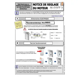 Moteur volet roulant radio M-SOFT² 12 Nm / 23 trs
