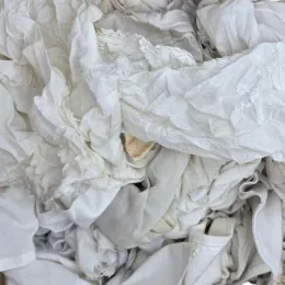 Chiffons d'essuyage en coton blanc