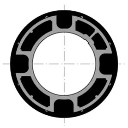 Couronne d'adaptation pour moteur Ø50 sur tube Ø78 mm (Dohner)