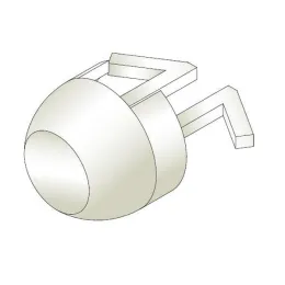 Capuchon de ventilation pour dormant bois, blanc