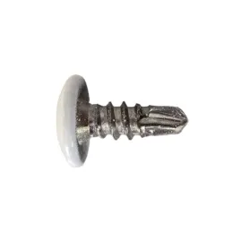 Vis autoperceuse, tête bombée, empreinte cruciforme 3,9 x 9,5 mm, blanc