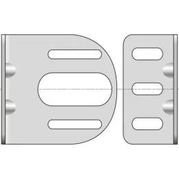 Équerre murale pour motorisation LS40/LT50