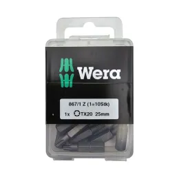 Lot de 10 embouts 20 x 25 mm pour vis TORX
