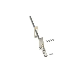 Sortie de caisson simple, tige 6P7 long. 315 mm, pour manivelle Ø12, blanc