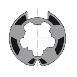 Roue d'adaptation pour moteur Ø50 sur tube Ø62 mm (Deprat F-2000)