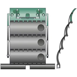 Verrou Clicksur Zurflüh-Feller, 3 maillons, lame de 8 mm