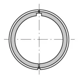 Couronne d'adaptation pour moteur Ø40 sur tube Ø40 x 1,5 mm