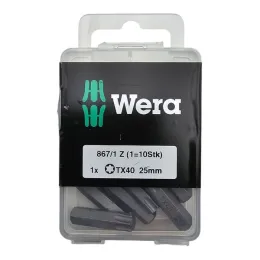 Lot de 10 embouts 40 x 25 mm pour vis TORX