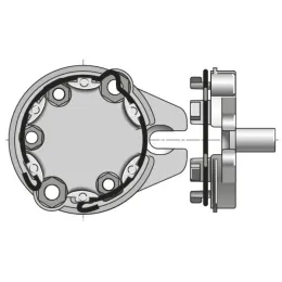 Support pour moteur Ø50/60 mm de store banne