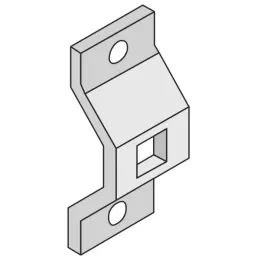 Support pour moteur Ø50 mm, avec carré de 10 mm, entraxe 48 mm