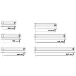 Bras long pour moteur de portail AXOVIA Multipro 3S Somfy