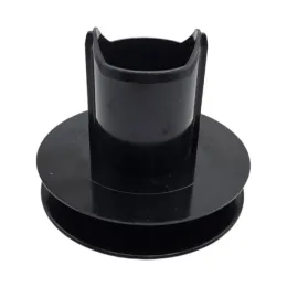 Poulie pour manœuvre par sangle et cordon, Ø105 mm, sortie porte roulement Ø28, embout AX50