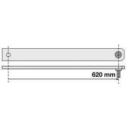 Bras moyen pour moteur de portail battant Multipro 3S+ côté vantail