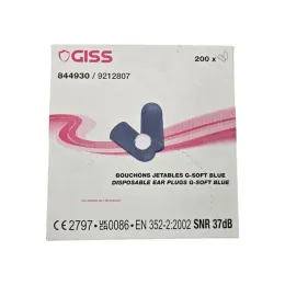 Bouchons d'oreilles jetables, boîte de 200 pièces