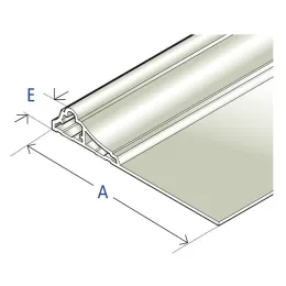 Plat PVC mouluré 90 x 2,5 mm, blanc