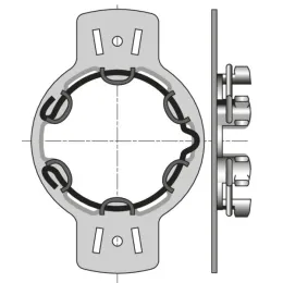 Support moteur Ø50 mm pour caisson Veka, Kommerling, Polyrens