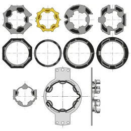 Kit accessoires supports et adaptations  pour coffre rénovation