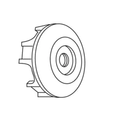 Stop roue pour moteur tubulaire Ø60 mm