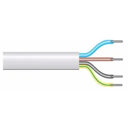 Câble électrique 4 conducteurs 1,5 mm² gris - 50 mètres