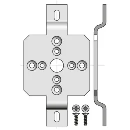 Support pour moteur Ø40 mm dans caisson Zurflüh-Feller