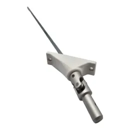 Sortie de caisson double cardan, tige carré de 6 long. 160 mm, pour manivelle Ø15, blanc