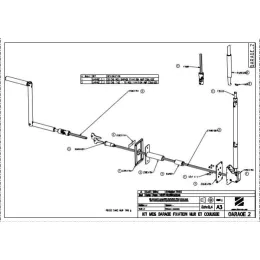 Kit de manœuvre de secours pour porte de garage enroulable