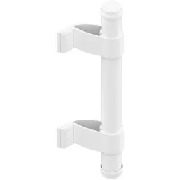 Poignée de porte en bâton de maréchal DIVA X Blanc RAL 9016 - Finition B8 Brillant