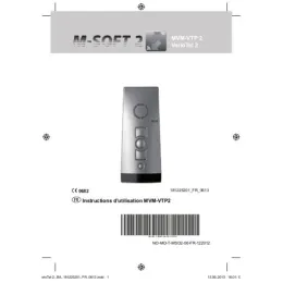Émetteur radio portable M-SOFT² Vario 6 canaux gris métal
